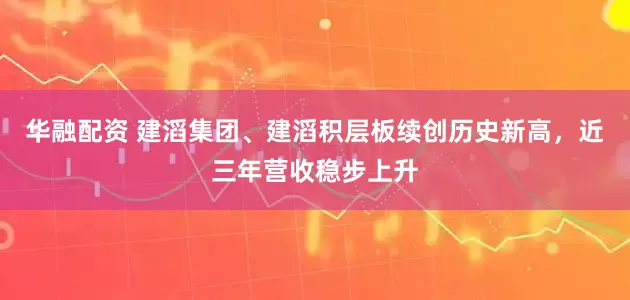 华融配资 建滔集团、建滔积层板续创历史新高，近三年营收稳步上升